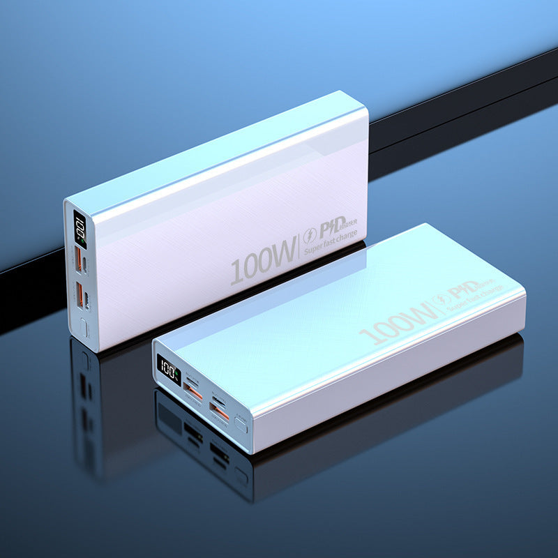 Portable Multi-Slot Power Bank with Digital Charging Status Indicator Bowlift