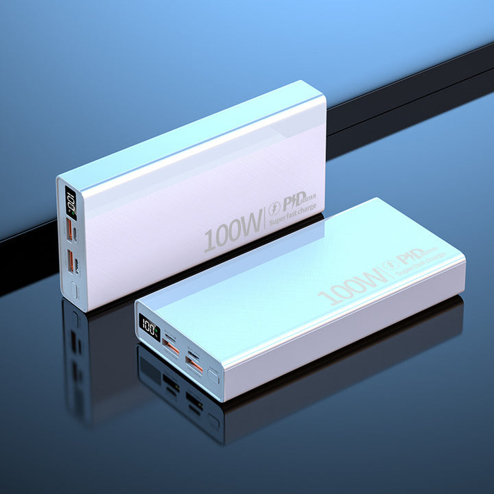Portable Multi-Slot Power Bank with Digital Charging Status Indicator Bowlift