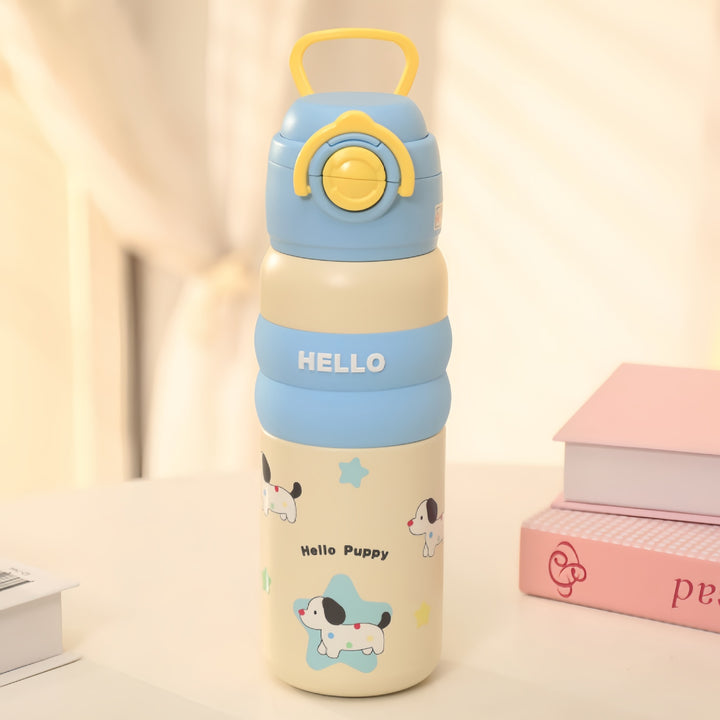 Creative water bottle with leak-proof lid Bowlift