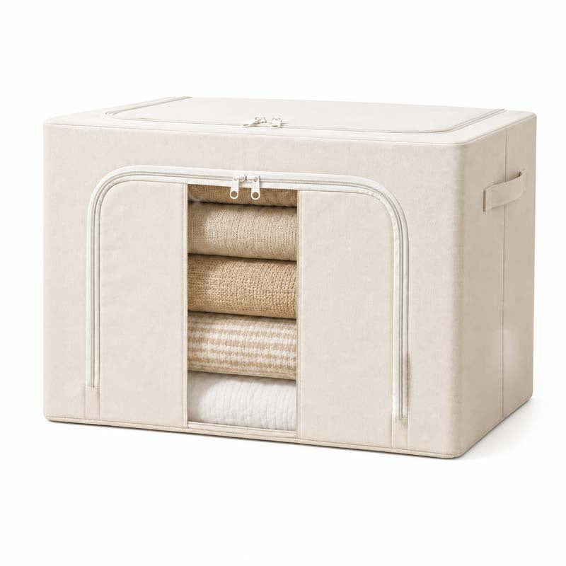 Multi-Functional Soft Fabric Storage Ottoman Bowlift