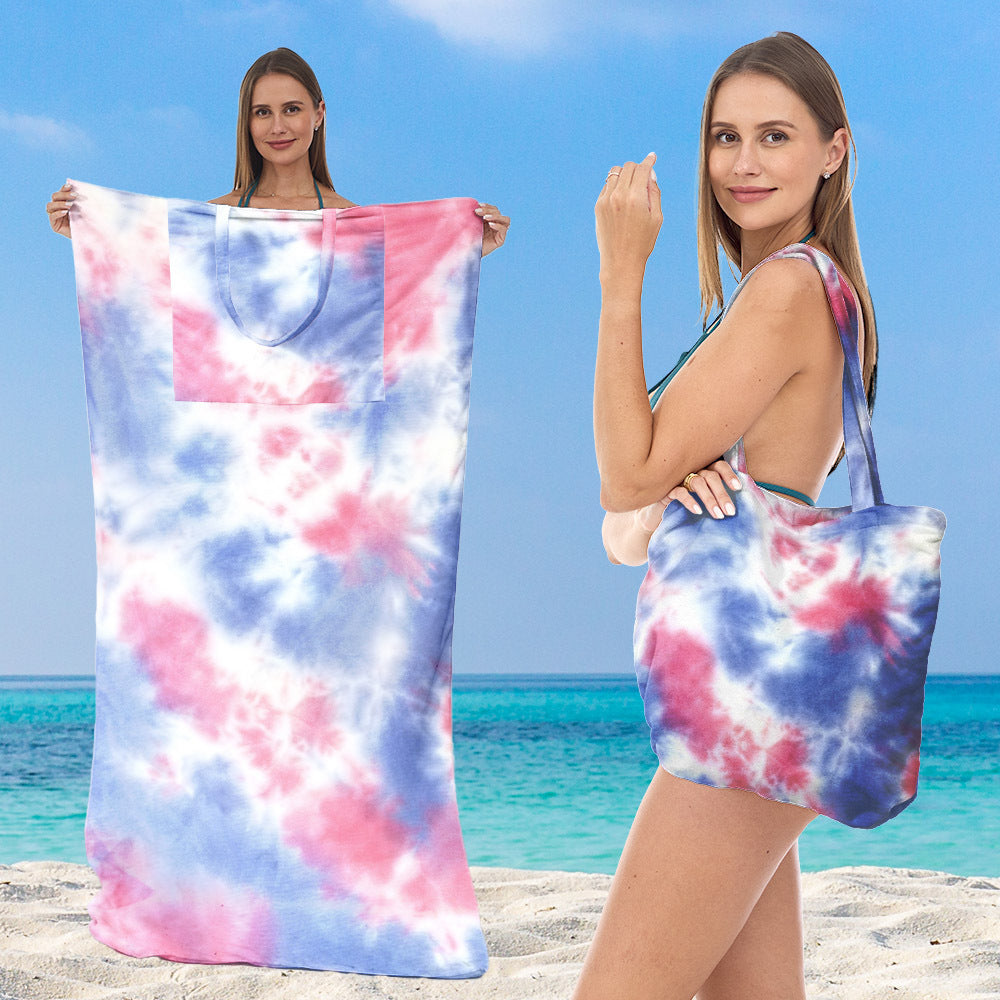 Beach towel with creative sea turtle pattern Bowlift