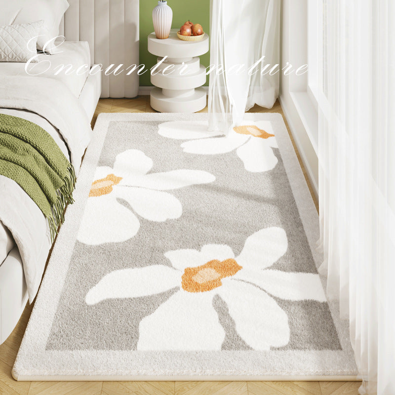 Artistic Leaf Design Area Rug Bowlift