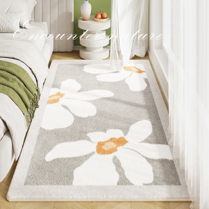 Artistic Leaf Design Area Rug Bowlift
