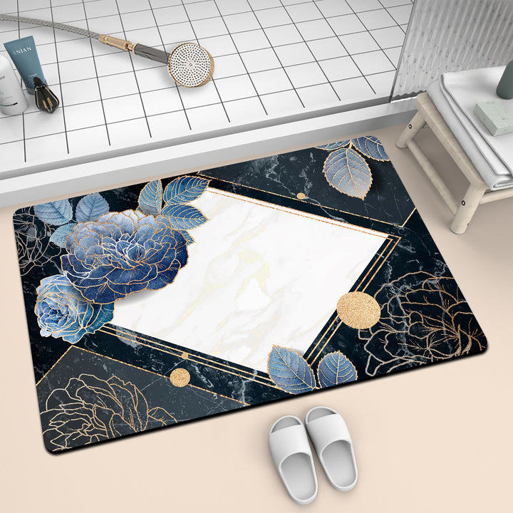 Artistic Mosaic Bath Mat Bowlift