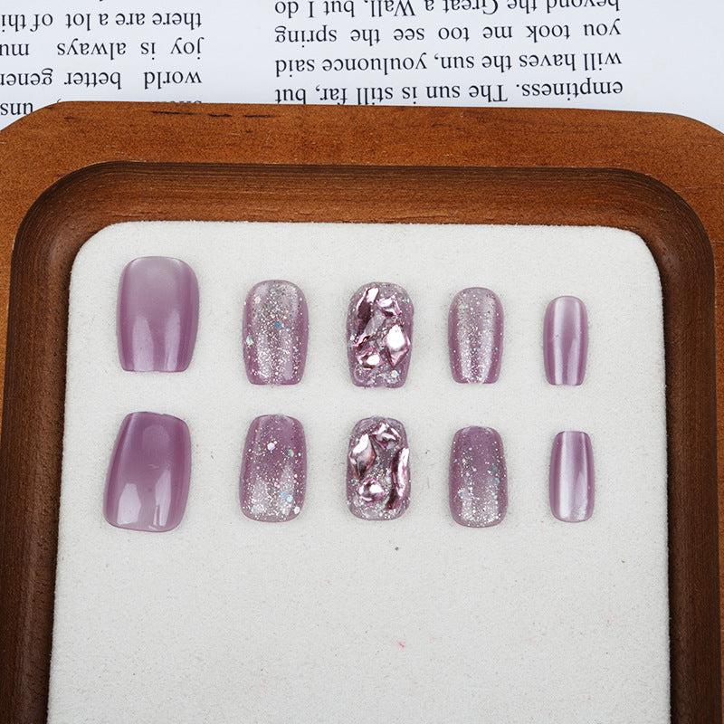 Decorative Glitter Press-On Nail Tips Bowlift