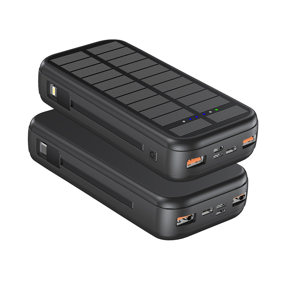 Solar-powered power bank with integrated fast charging function Bowlift