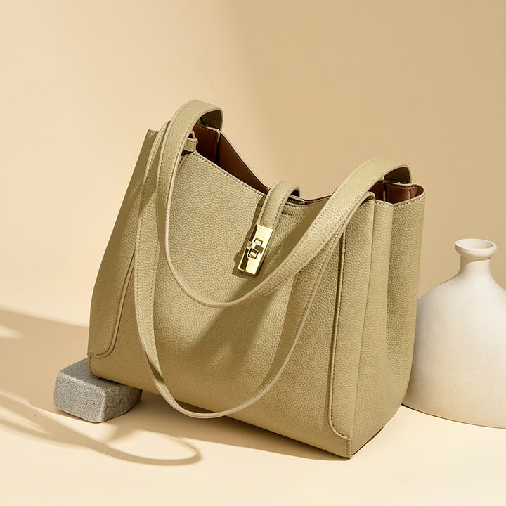 Elegant Structured Shoulder Tote Bowlift