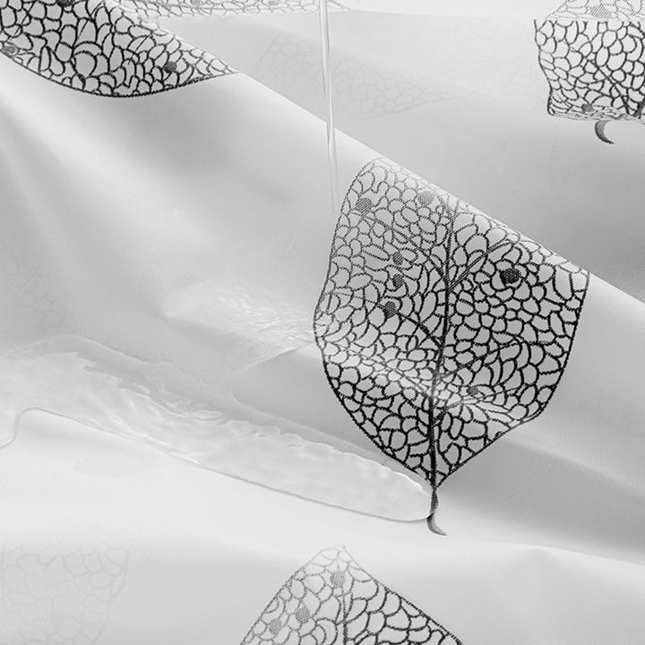 Leaf-Patterned Shower Curtain Bowlift