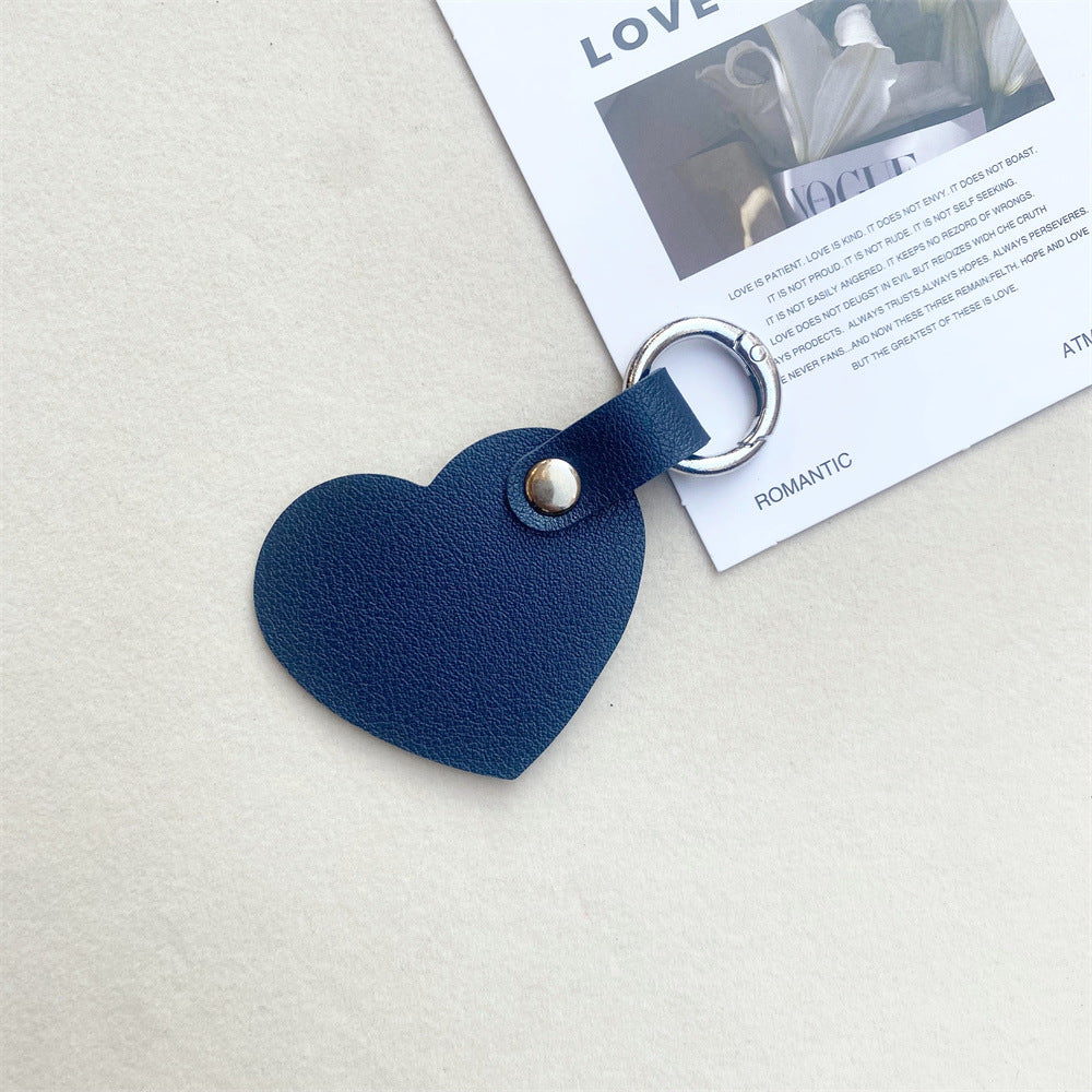 Leather Heart-Shaped Keychain Bowlift