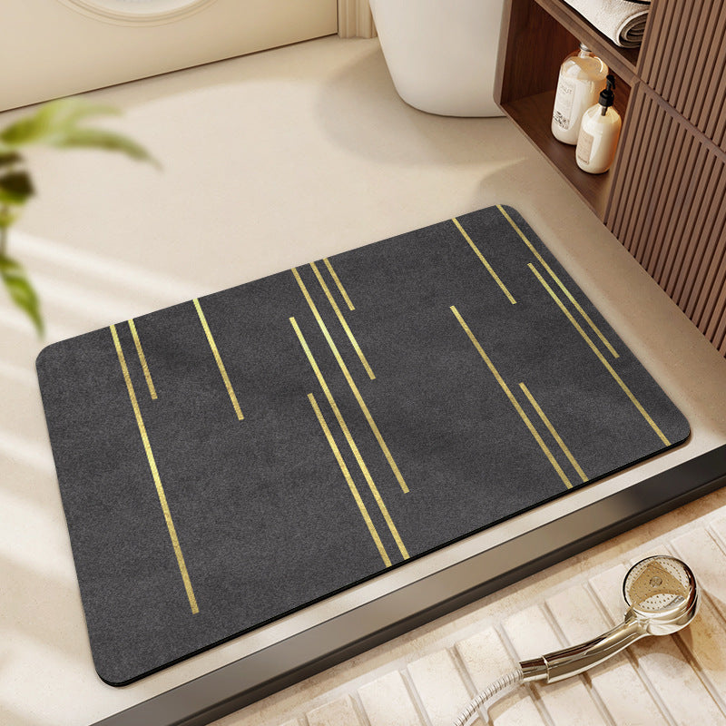 Geometric Patterned Bath Mat Bowlift