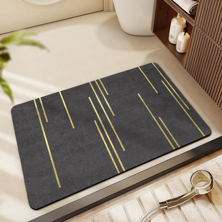 Geometric Patterned Bath Mat Bowlift