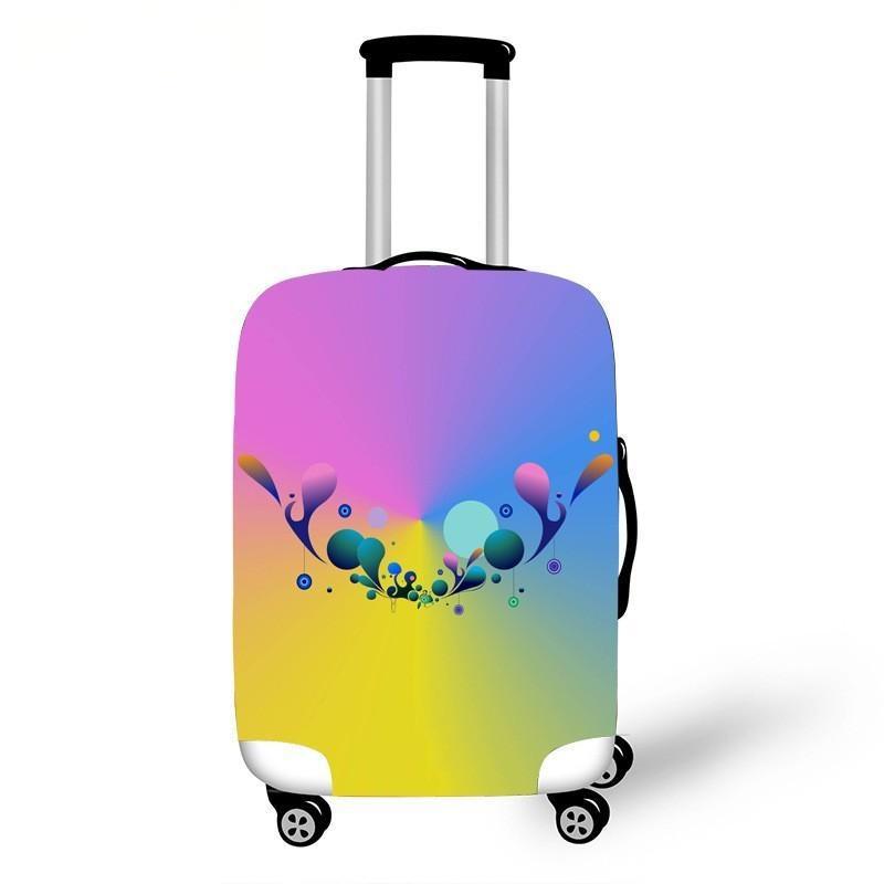 Women's hard shell suitcase with diverse floral design Bowlift