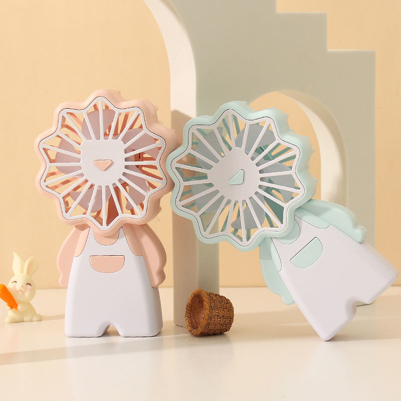 Ladies Portable Hand Fan in Original Animal Design Bowlift