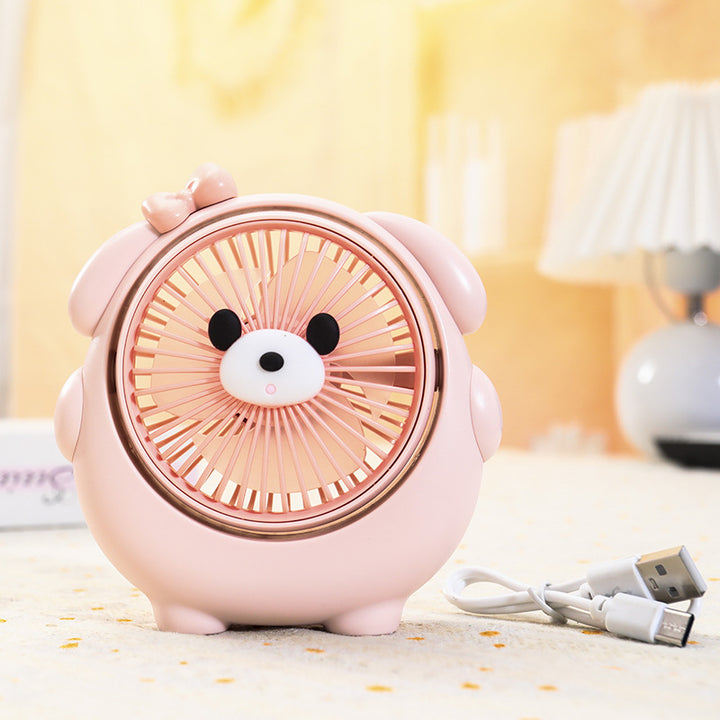 Cute Panda-Shaped Handheld Fan Bowlift