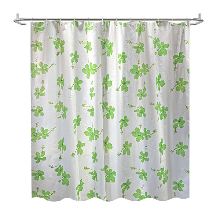 Floral Patterned Shower Curtain Bowlift