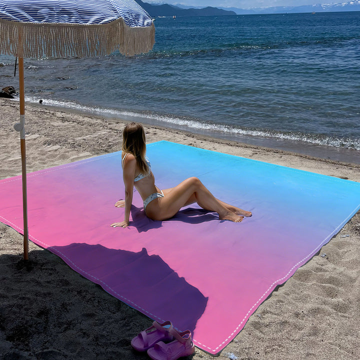 Mandala Design Beach Mat Bowlift