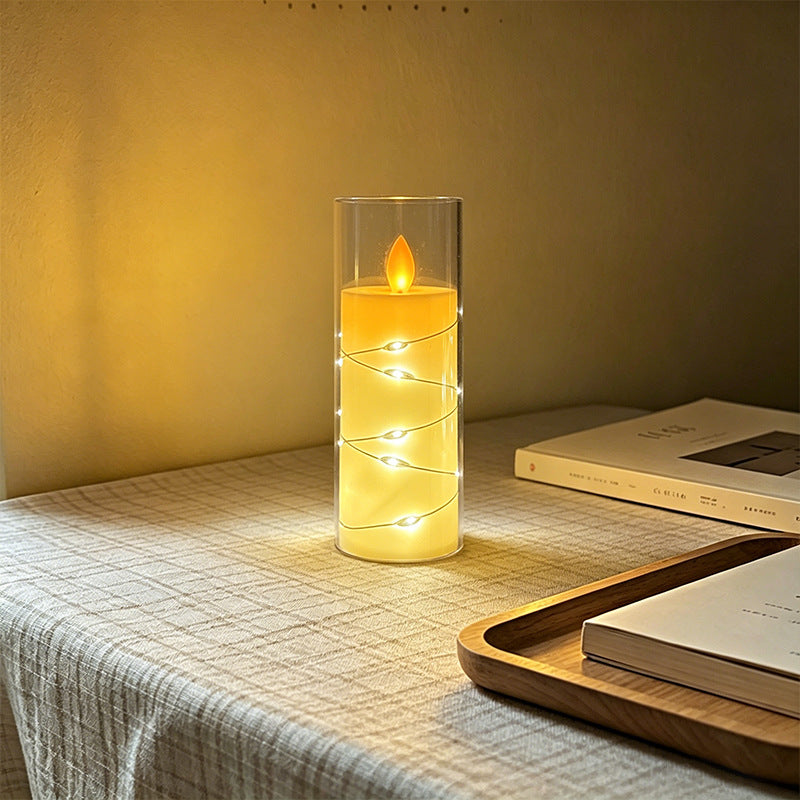 LED Scented Candle with Flame Effect Bowlift