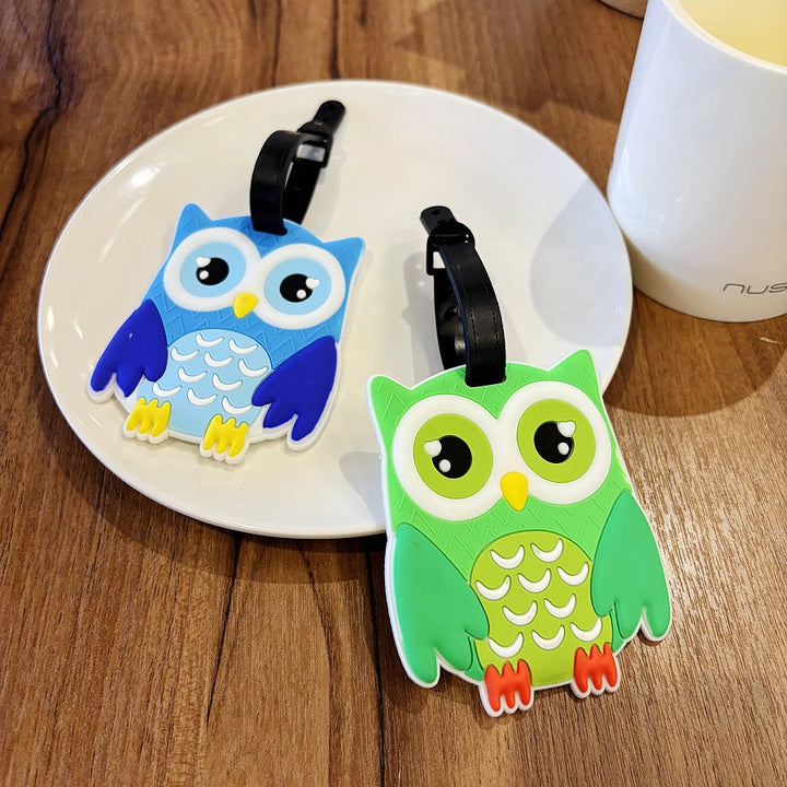 Owl-Shaped Travel Luggage Tag Bowlift