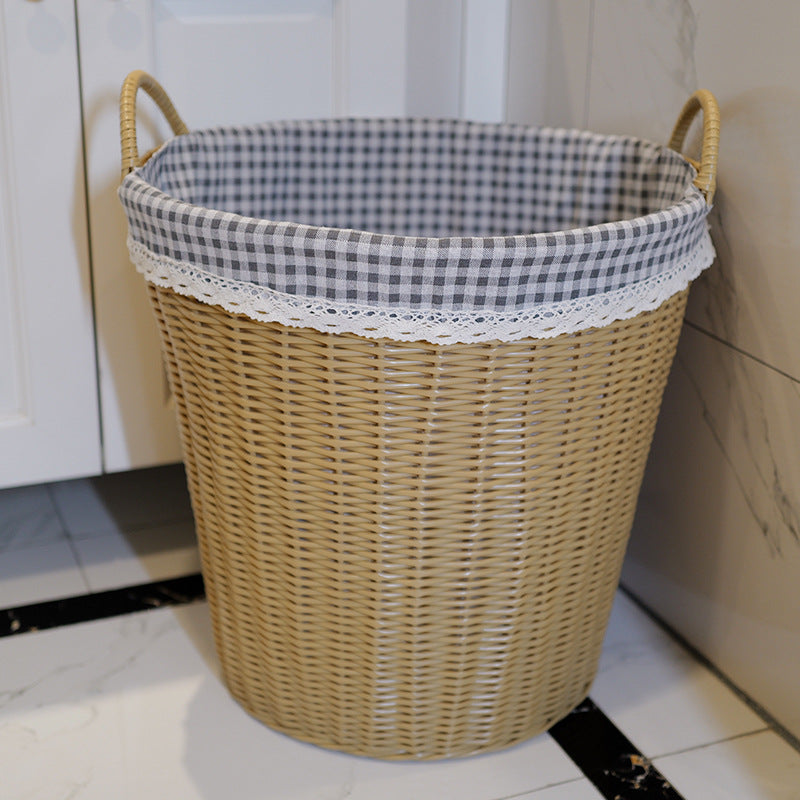 Washing Basket Set Made of Woven Material Bowlift