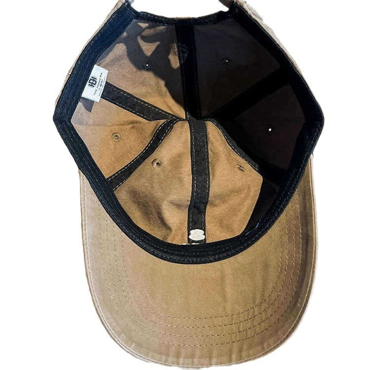 Men's Distressed Cotton Baseball Cap Bowlift