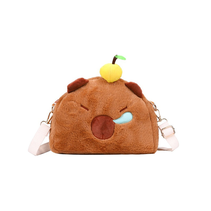 Plush Crossbody Bag In Cute Animal Design Bowlift