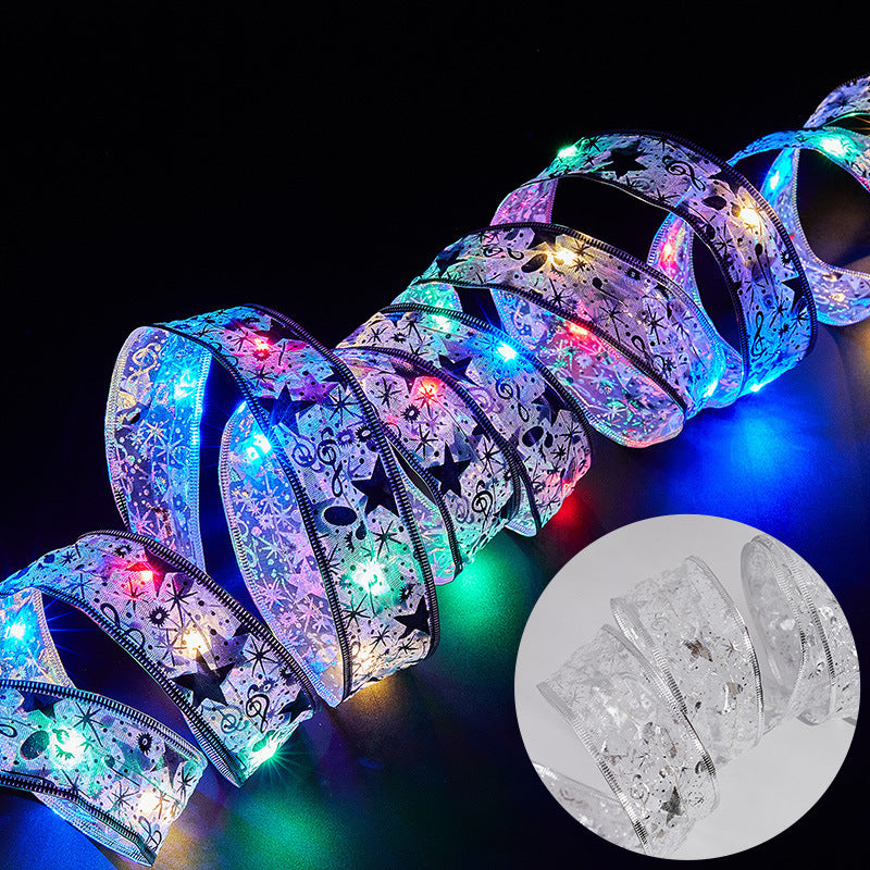 LED Decorative Ribbon with Festive Design Bowlift