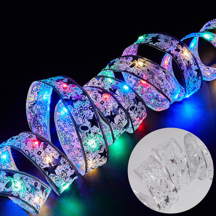 LED Decorative Ribbon with Festive Design Bowlift