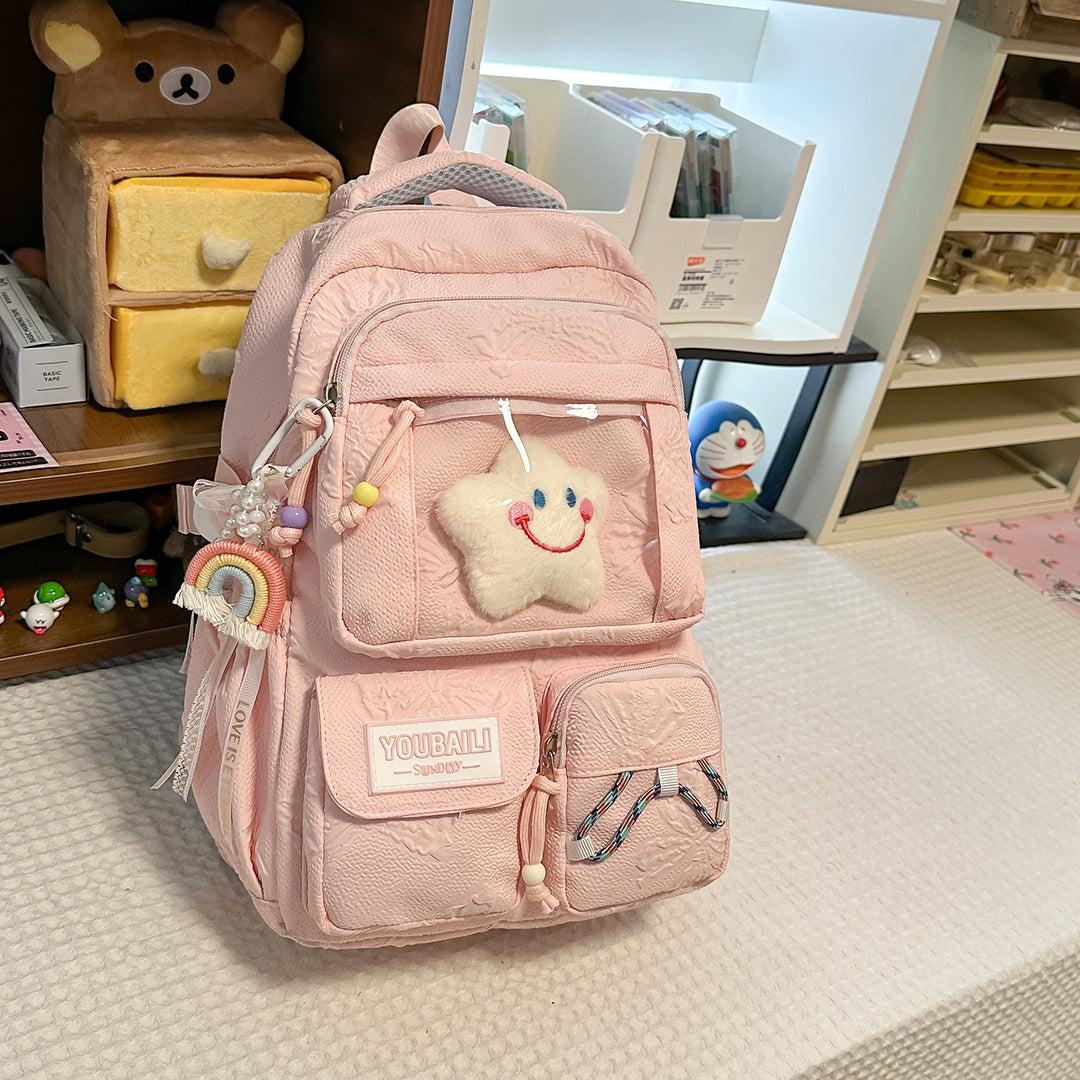 Adorable Cartoon-Themed Backpack Bowlift