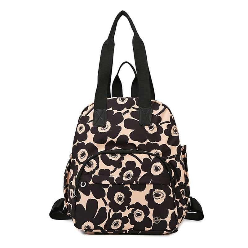 Floral Print Multi-Functional Backpack Bowlift