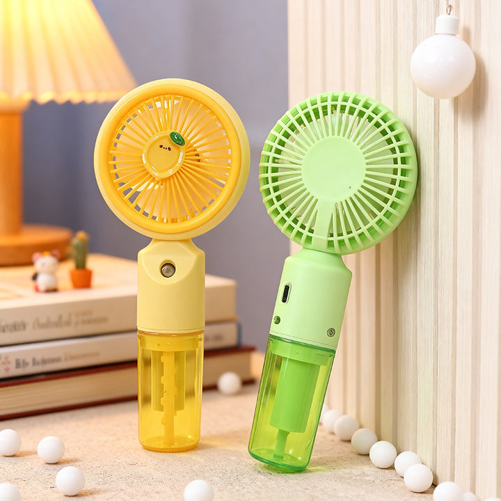 Ladies portable mini fan with integrated spray function Bowlift