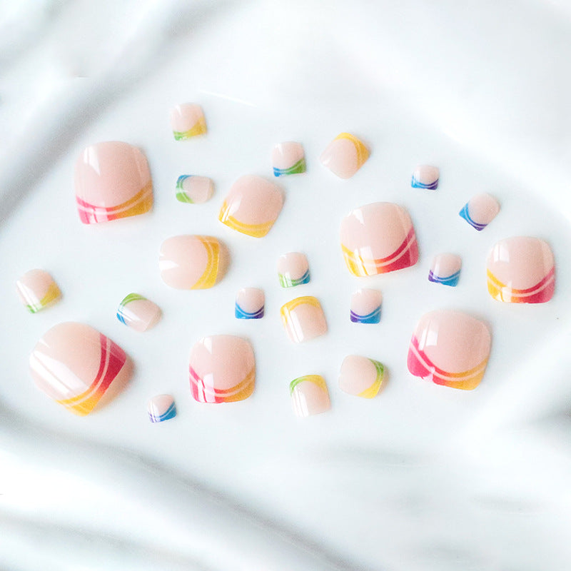 Vibrant Decorative Toe Nail Art Bowlift