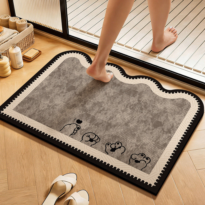 WoCute Cartoon Bath Mat Bowlift