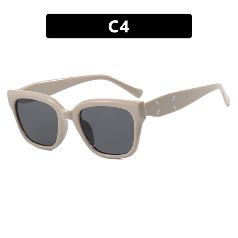 Women's fashionable square sunglasses with UV protection and elegant plastic frame Bowlift