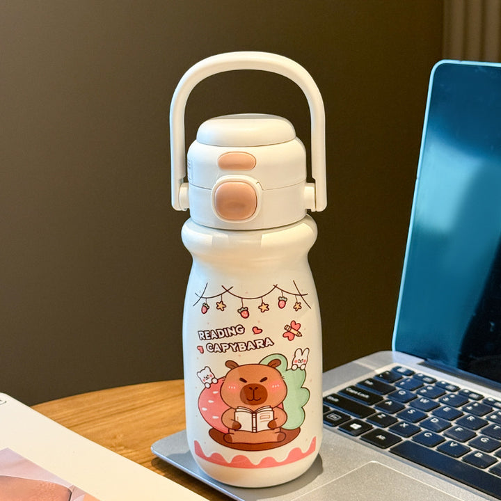 Women's insulated drinking bottle with animal-friendly design Bowlift
