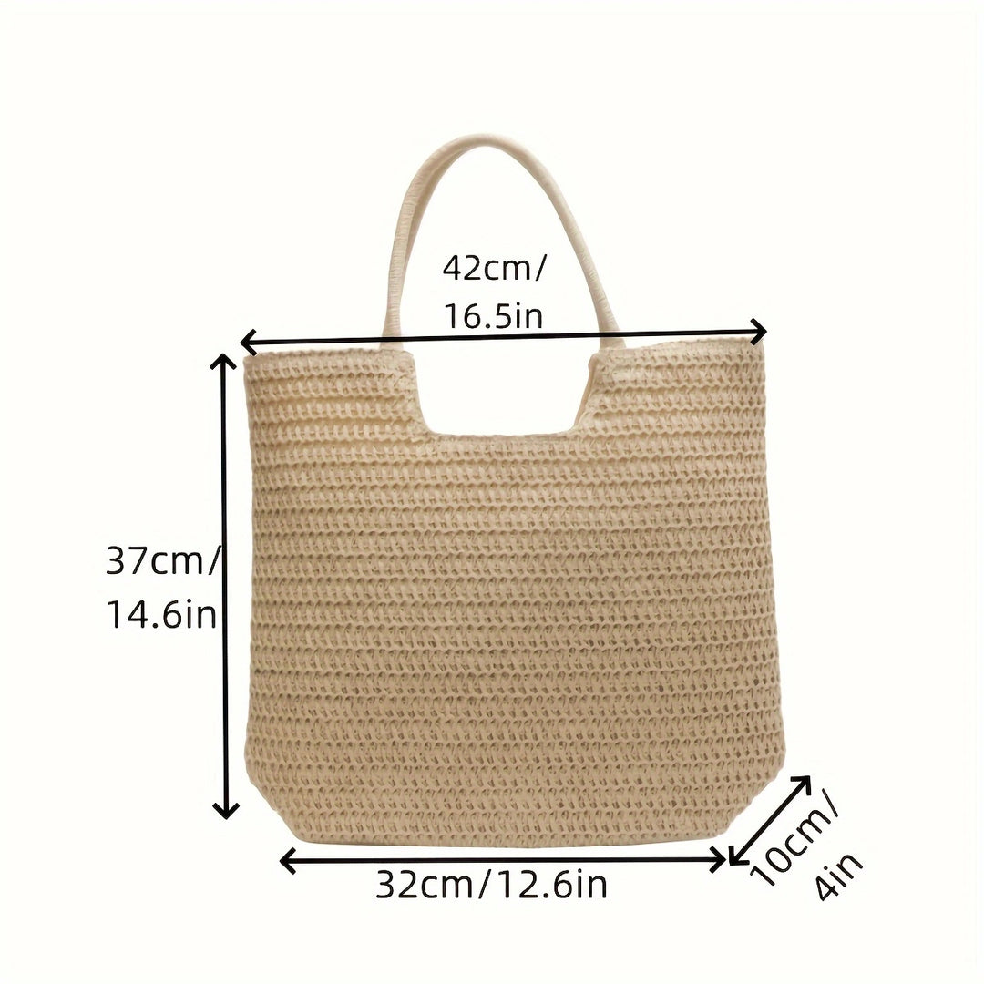 Handcrafted natural fiber tote bag Bowlift