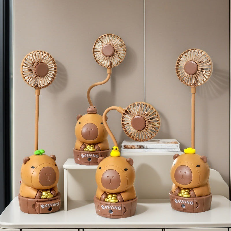 Women portable mini fan with cute animal design Bowlift