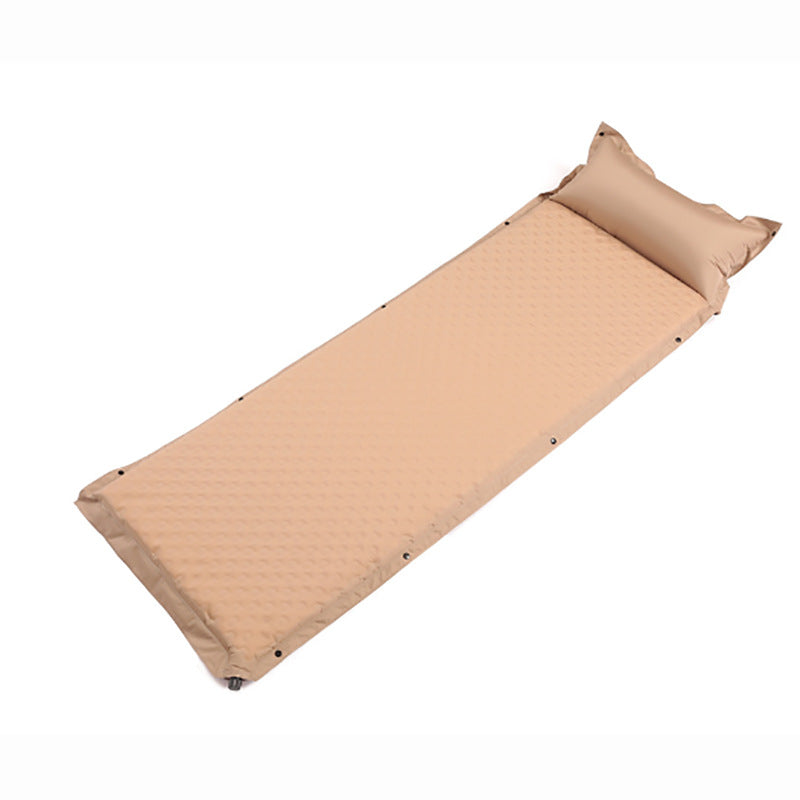 Air-Inflated Sleeping Mat With Ergonomic Pillow Bowlift
