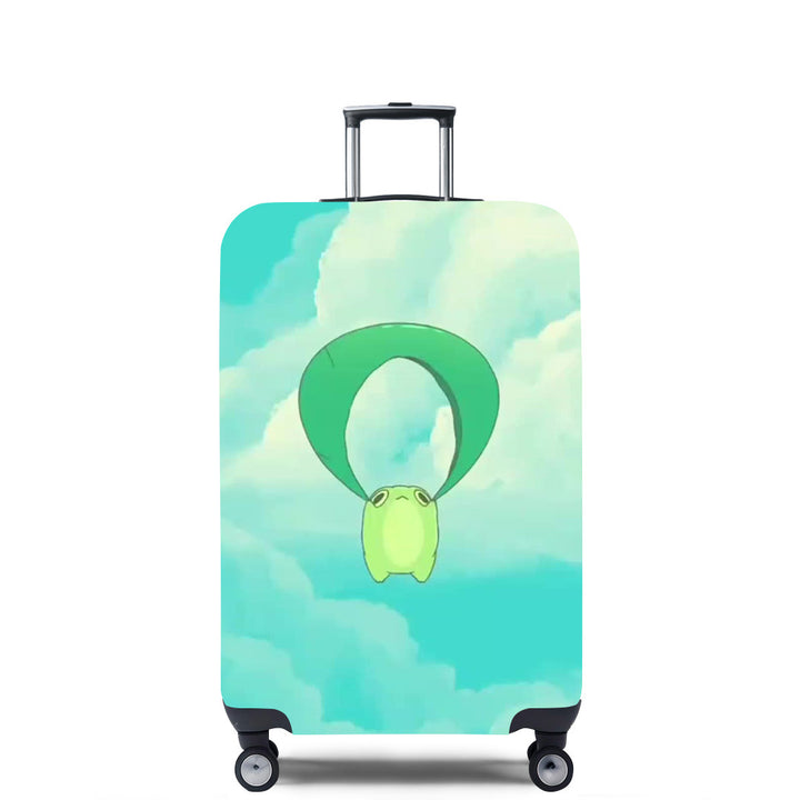 Unisex Hard Shell Suitcase with Creative Travel Motif Bowlift