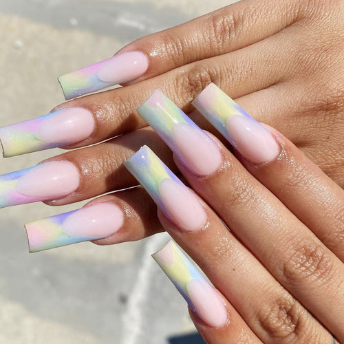 Artistic Gradient Press-On Nails Bowlift