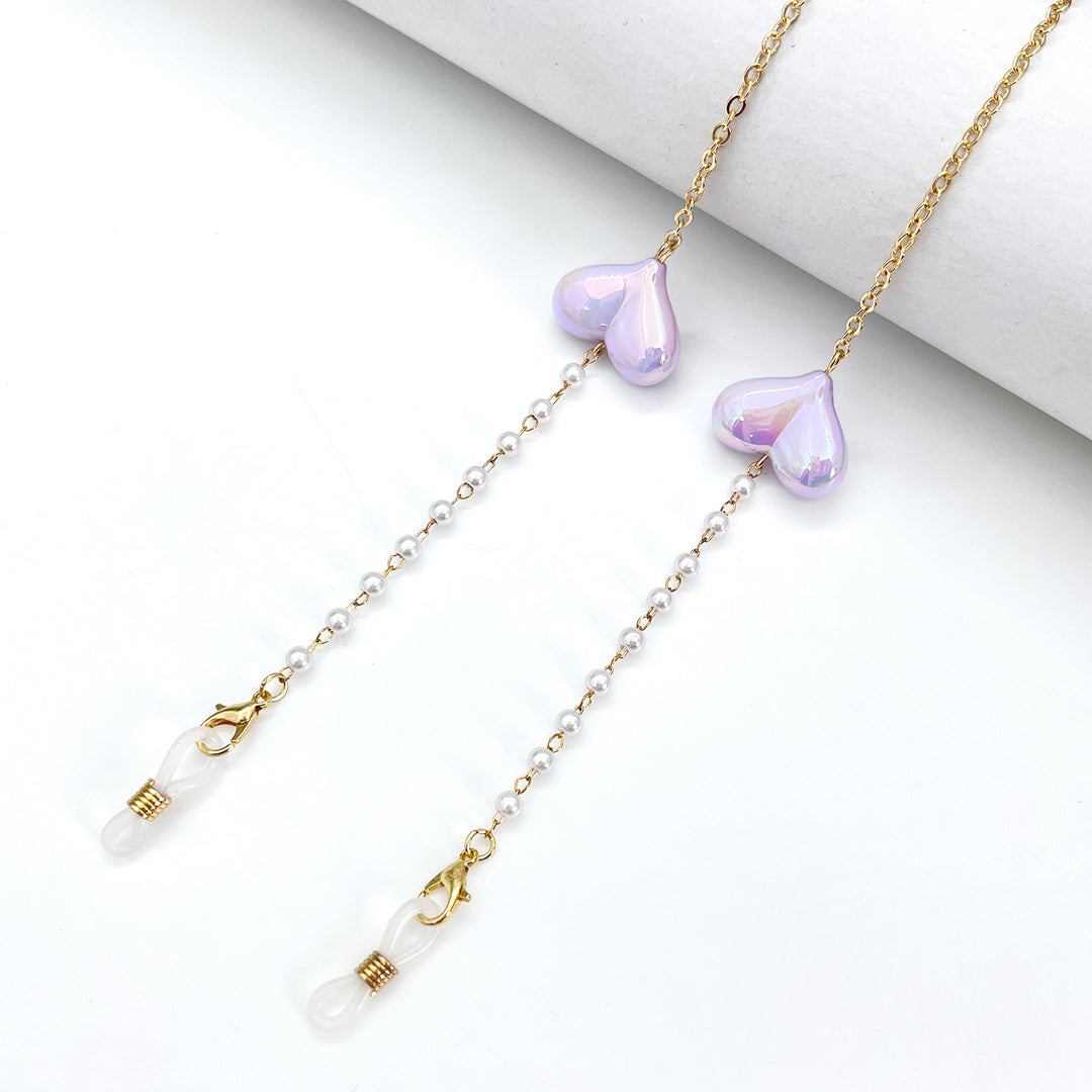 Heart-Detail Eyewear Chain Bowlift