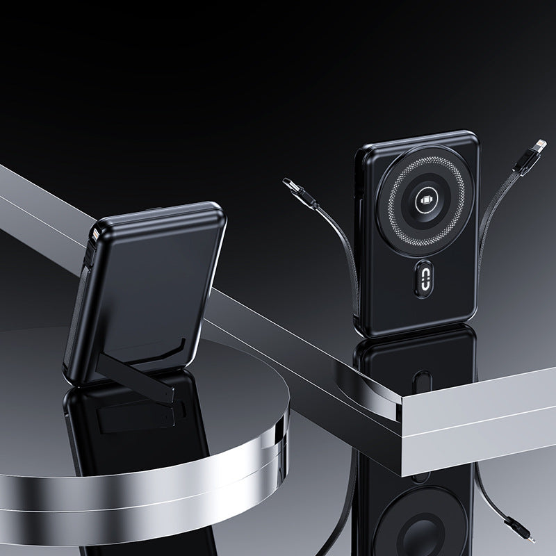 Portable Power Bank with Integrated Stand and Fast Charging Function Bowlift