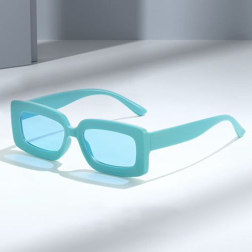 Women's Fashion Turtle Sunglasses with Rectangular Frame and Gradient Lenses Bowlift