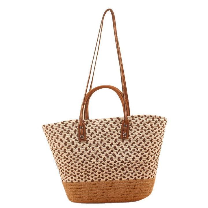 Elegant and Spacious Beach Bag with Woven Design Bowlift