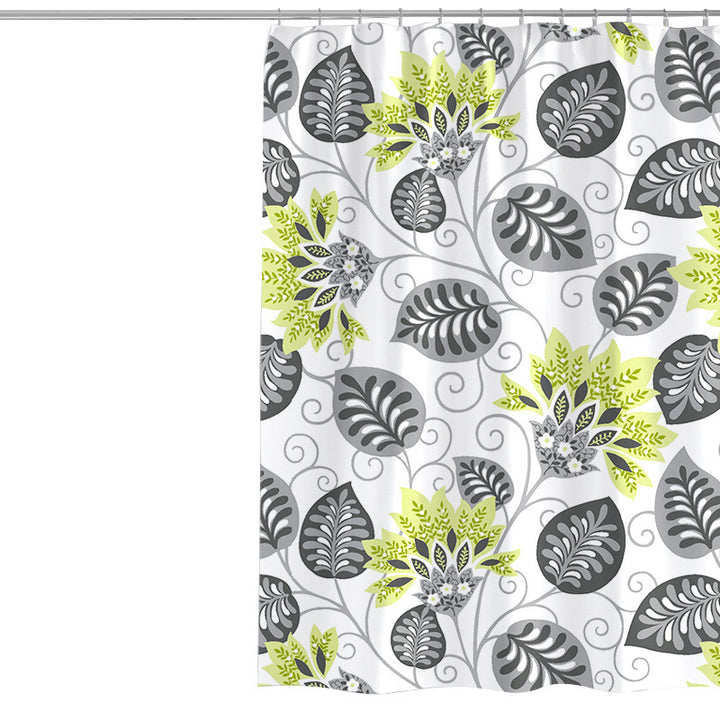Women's Elegant Floral Shower Curtain Bowlift