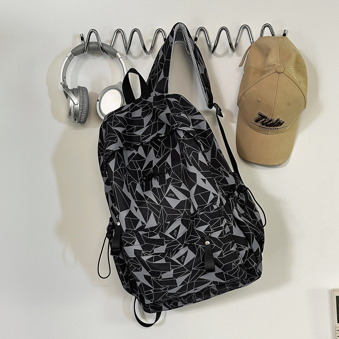 Geometric Pattern Casual Backpack Bowlift