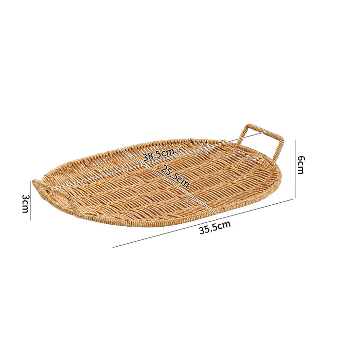 Handwoven Decorative Serving Basket Bowlift