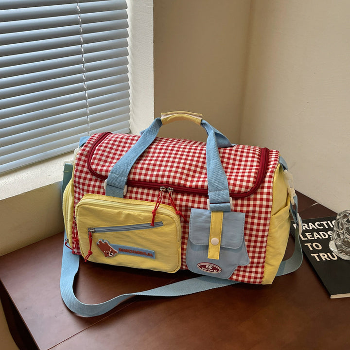 Stylish Multi-Compartment Travel Duffel Bag Bowlift