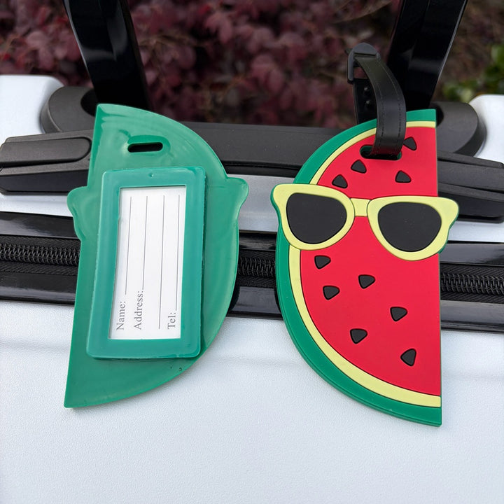 Watermelon-Themed Luggage Tag Bowlift