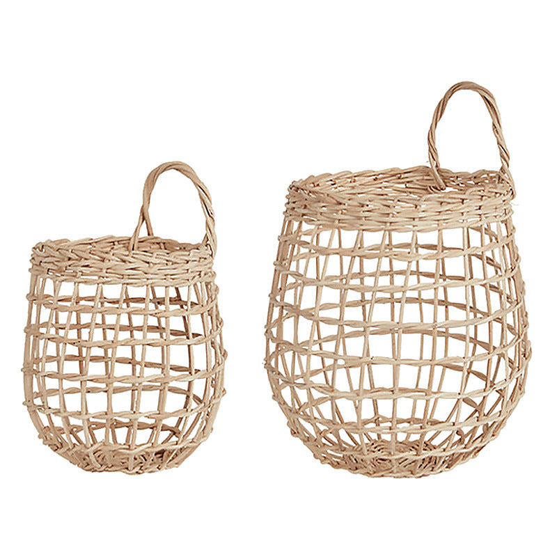 Handwoven Natural Storage Baskets with Handles Bowlift
