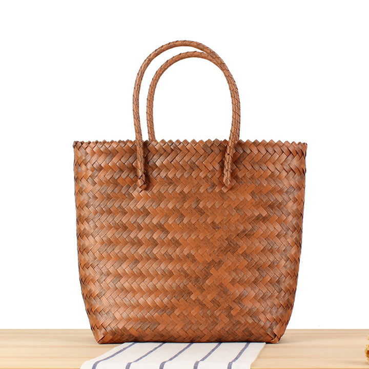 Braided Tote Bag with Sturdy Carry Handles Bowlift